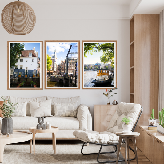 Amsterdam Canal Gallery Set of 3